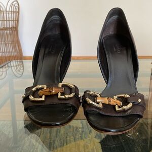Gucci horsebit accent D’Orsay shoe size 38